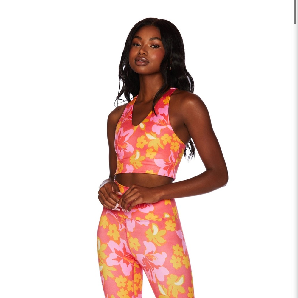 NWT Beach Riot Ruby Top - Hula Hibiscus